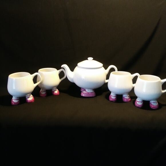 6 Pc Henry's Staffordshire Childs Walking Wear Tea Set - Picture 1 of 11